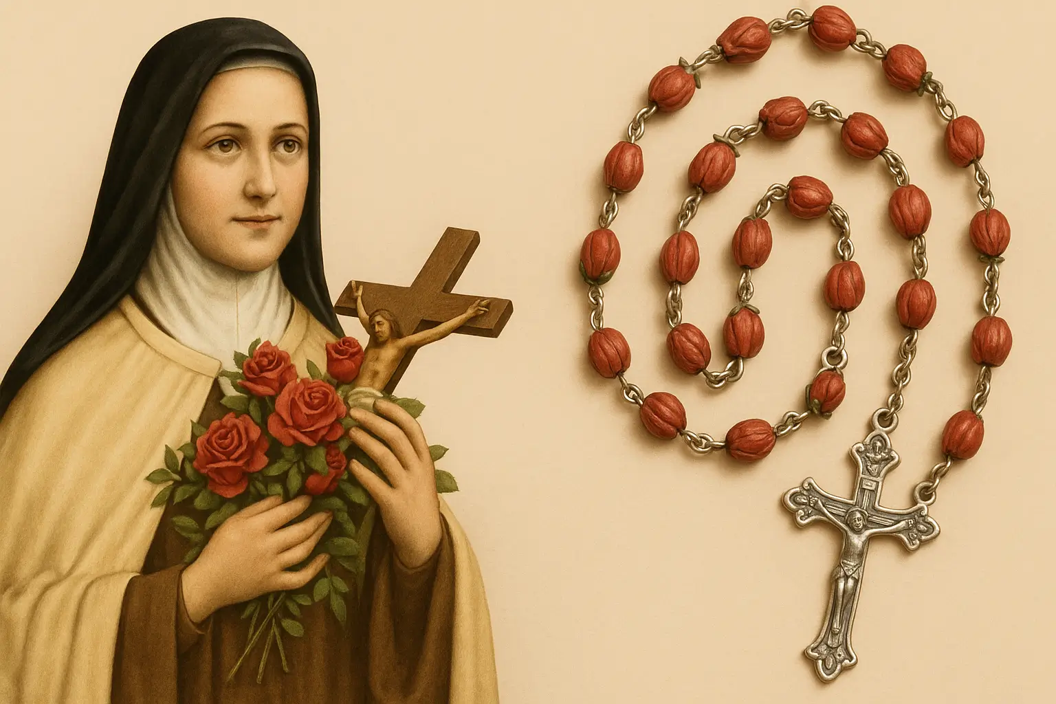 Como Rezar o Terço das Rosas de Santa Terezinha